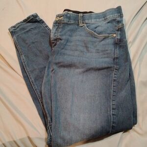Torrid Blue Skinny Jeans with Subtle Fading